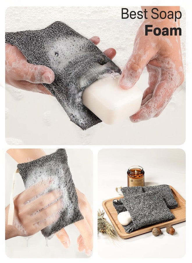 Yiclick Soap Savers for Bar Soap, Soap Bags for Soap Bars, Exfoliating Mesh Loofah Pouch, Bar Soap Holder for Shower Bath, Soap Mesh Net Sock, Body Scrubber, Soap Loofah Sponge for Bathing & Scrubbing - Image 3